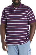 Harbor Bay by DXL Big & Tall Medium Stripe Polo Shirt
