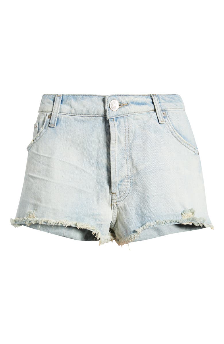 BDG Urban Outfitters Minnie Distressed Denim Cutoff Shorts, Main, color, Bleach