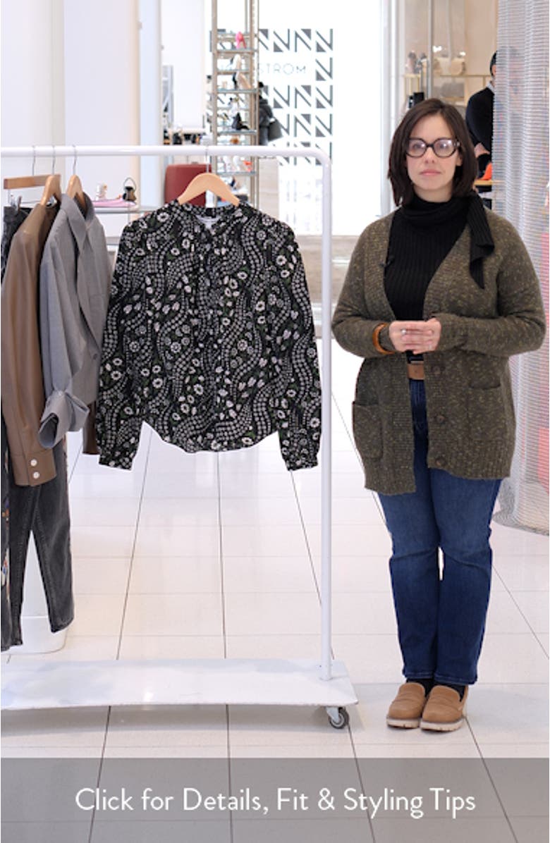 Ashlynn Floral Stretch Silk Top, sales video thumbnail