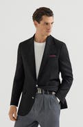 Brunello Cucinelli Hopsack deconstructed blazer