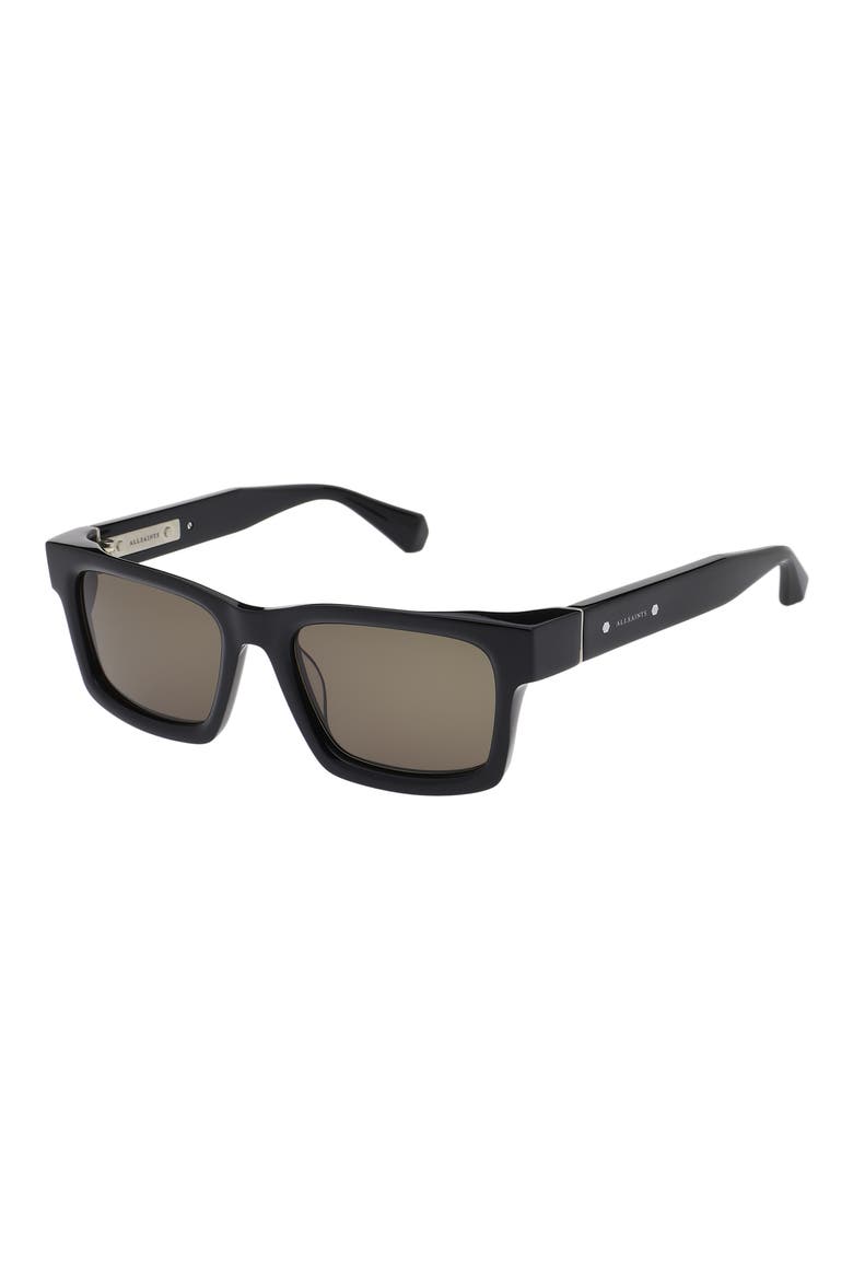 Aden 54mm Square Sunglasses, Alternate, color, GLOSS BLACK