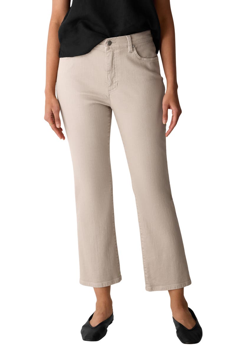 Eileen Fisher Kick Flare Ankle Jeans, Main, color, Wheat
