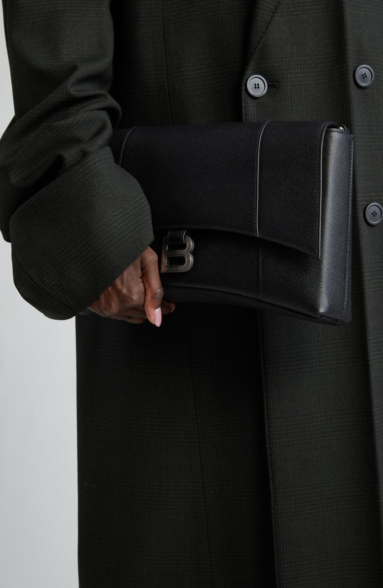 Balenciaga Downtown Grained Leather Crossbody Bag, Alternate, color,