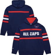 Mitchell & Ness Men's Mitchell & Ness Navy Washington Capitals Head Coach Slogan Pullover Hoodie