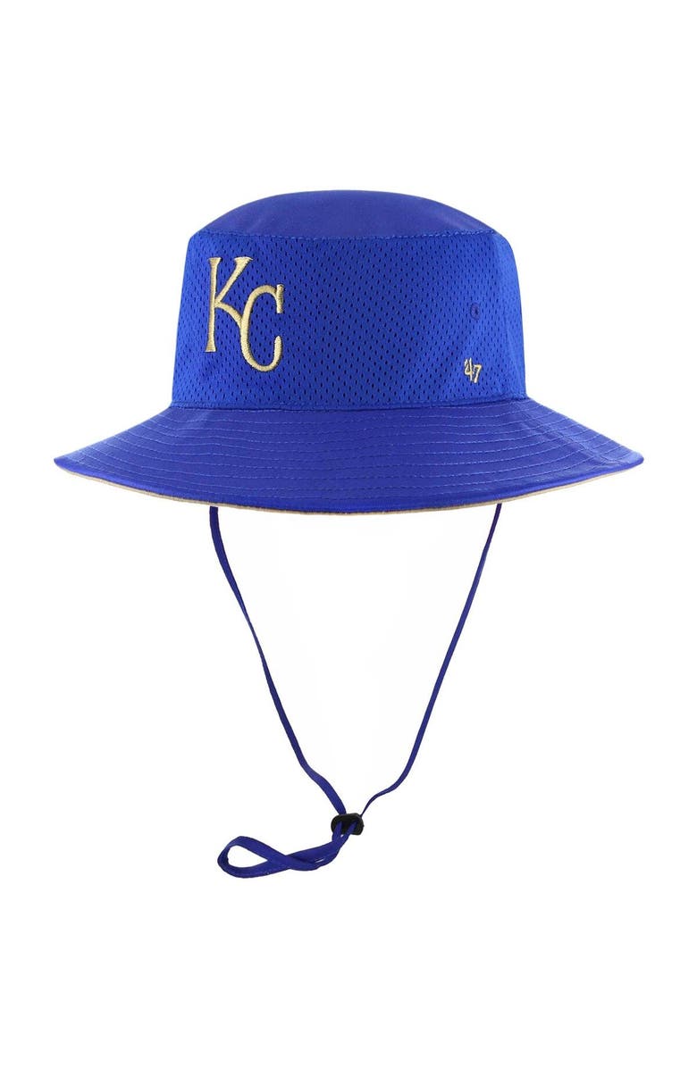 '47 Men's '47 Royal Kansas City Royals Panama Pail Bucket Hat, Main, color, 