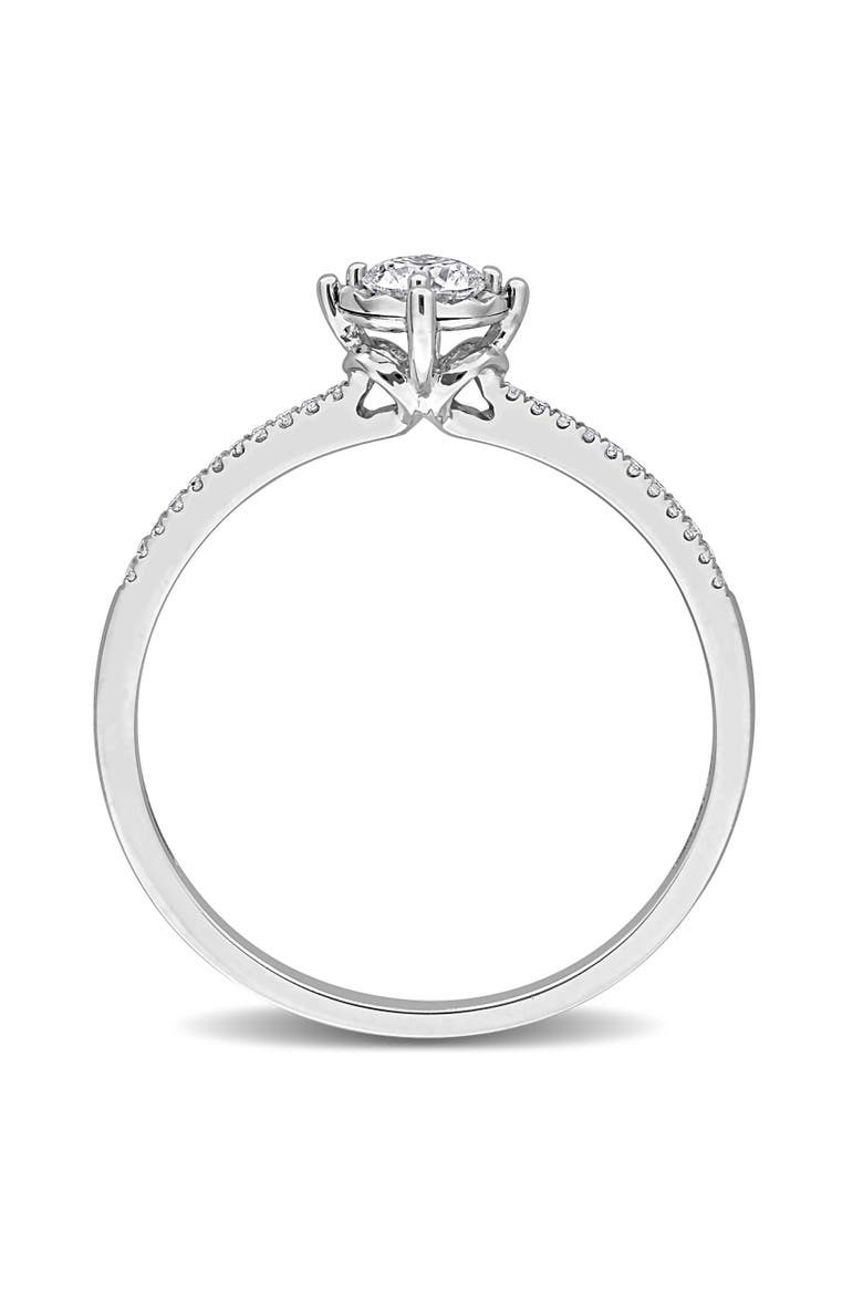 Lab-Grown Diamond Ring in 14k White Gold, Alternate, color, White Gold