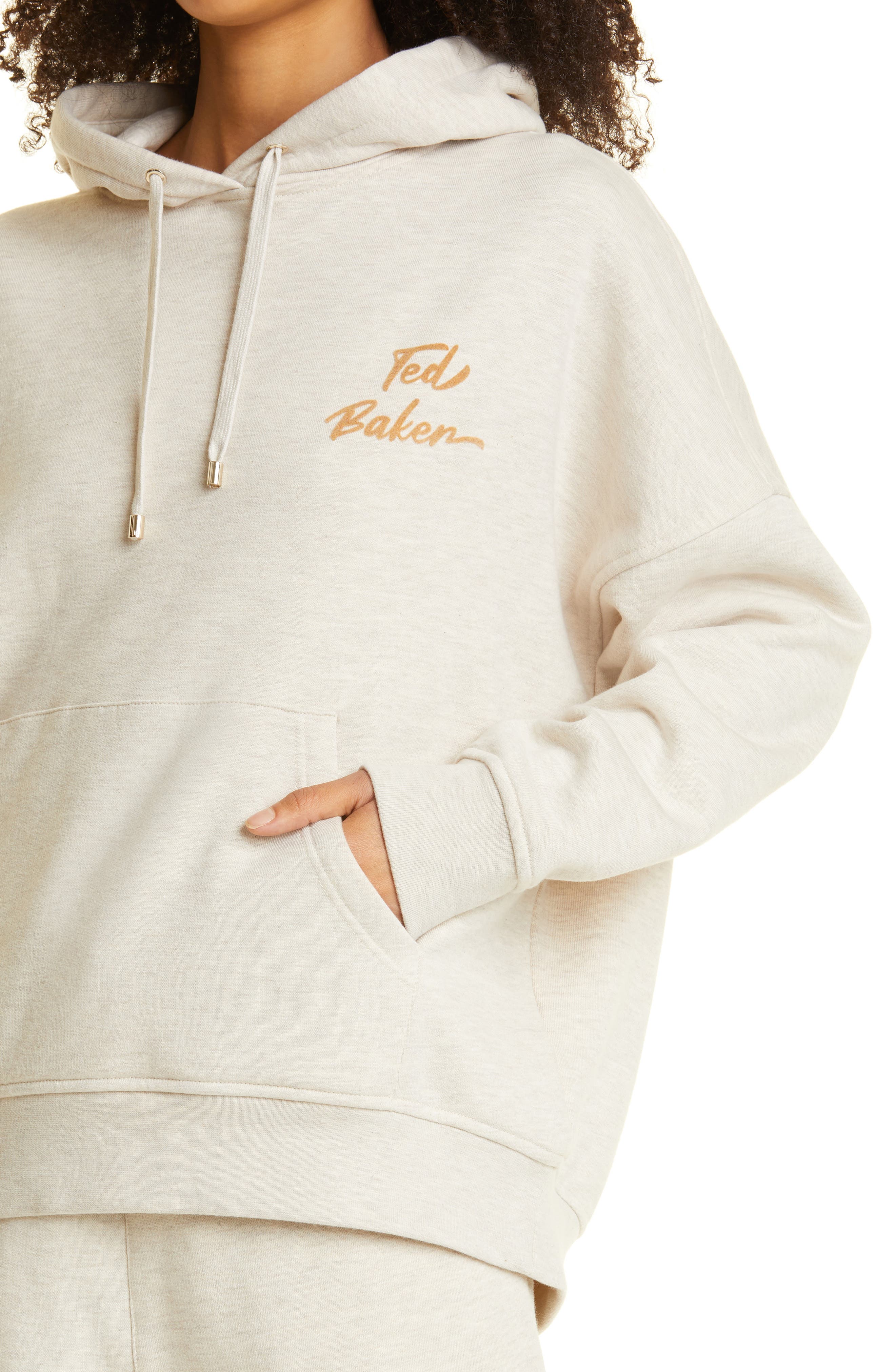 Ted Baker London Appa Marled Logo Hoodie (Women) | Nordstromrack