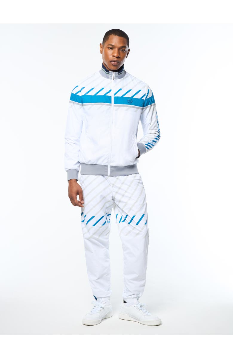 Sergio Tacchini Quadretto Track Jacket, Alternate, color, Brilliant White