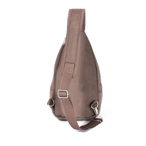 Baggallini Securtex Anti-theft Daytripper Sling Bag In Brown