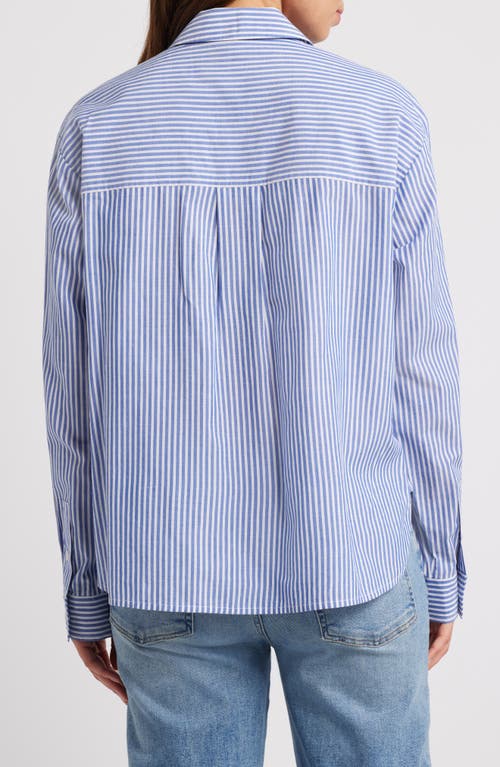 BEACHLUNCHLOUNGE BEACHLUNCHLOUNGE EVERLYNN COTTON BLEND BUTTON-UP SHIRT