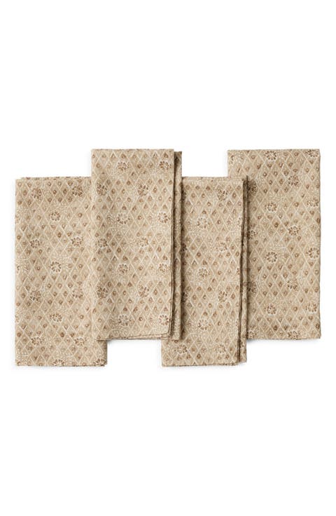 Coral Bell Print Napkins