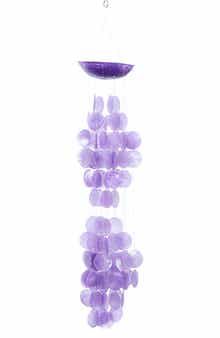 Purple Capiz Shell Waterfall Windchime