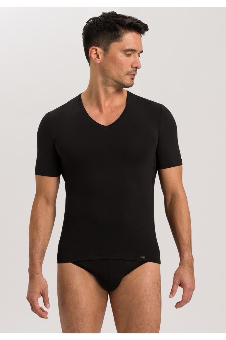 Natural Function V-Neck T-shirt, Alternate, color, Black