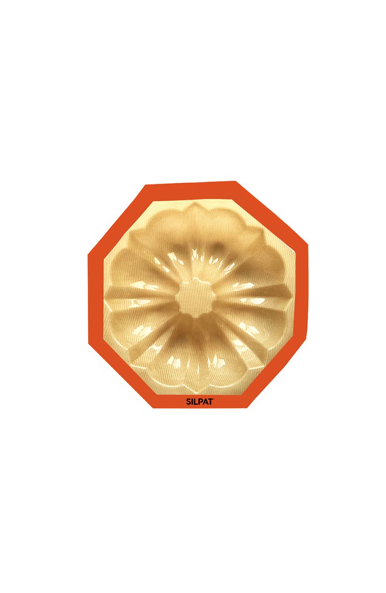 Silpat Perfect Non-Stick Rose Fluted Cake Pan, Main, color, Orange