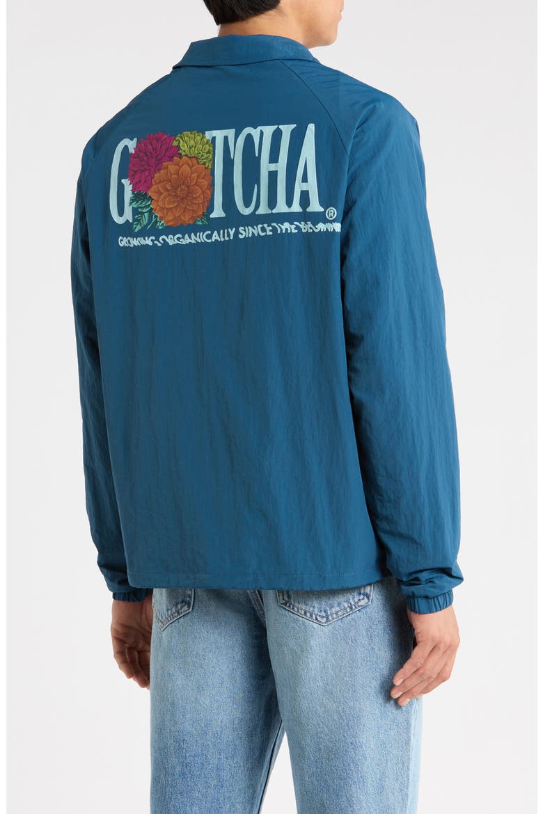 Men's Grow Nylon Coach's Jacket, Alternate, color, MAJOLICA BLUE