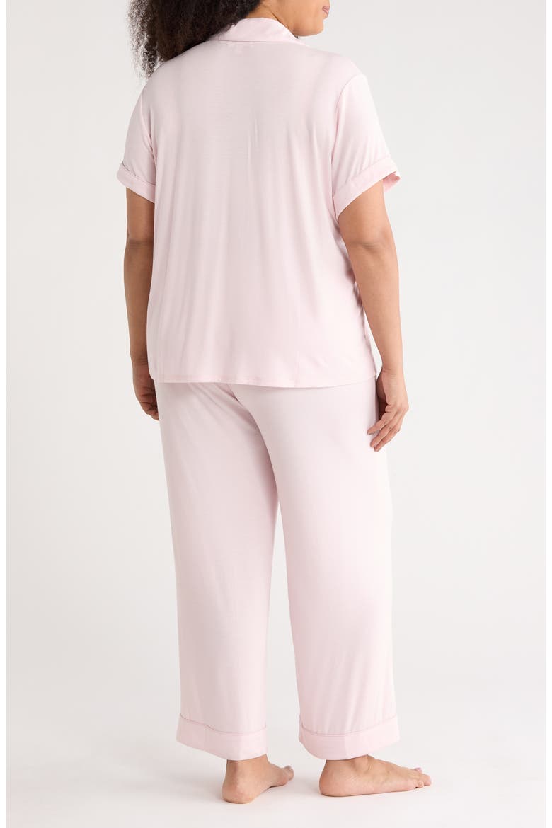 Moonlight Eco Crop Pajamas, Alternate, color, PINK CAKE