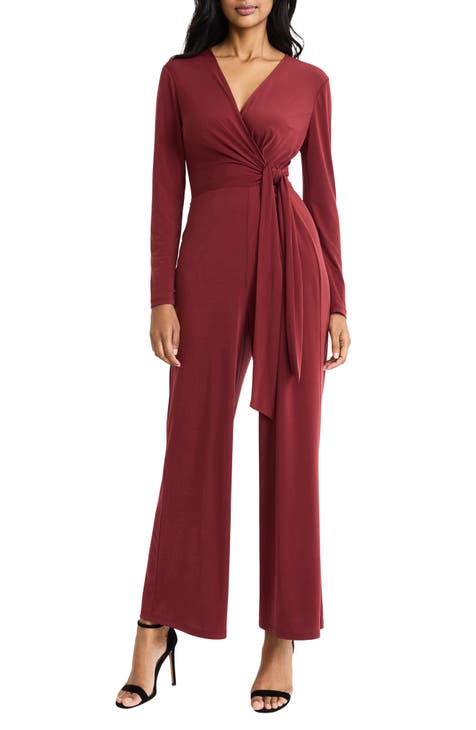 Tie Waist Wide Leg Jumpsuit