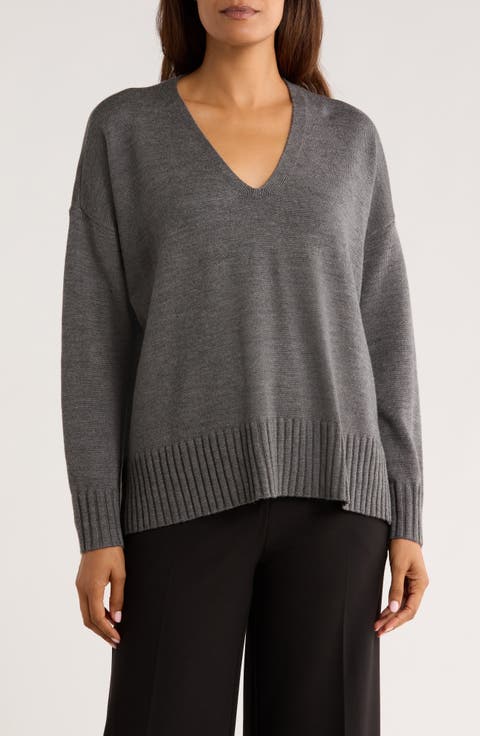 V-Neck Wool Sweater