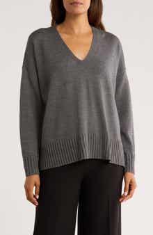 Eileen Fisher V-Neck Wool Sweater