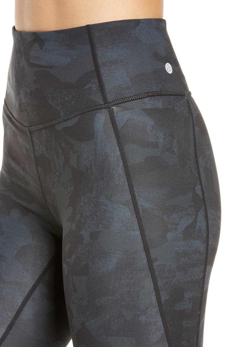 Zella Studio Lite Print Pocket Bike Shorts, Alternate, color,