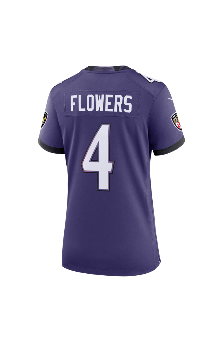 Nike Women's Nike Zay Flowers Purple Baltimore Ravens Team Game Jersey, Alternate, color, Purple