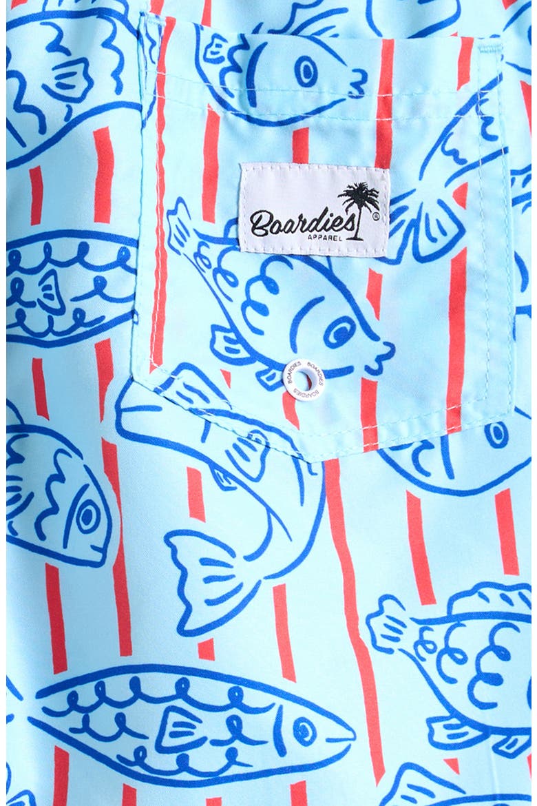 Kids' Fishy Kids Swim Trunks, Alternate, color, BLUE