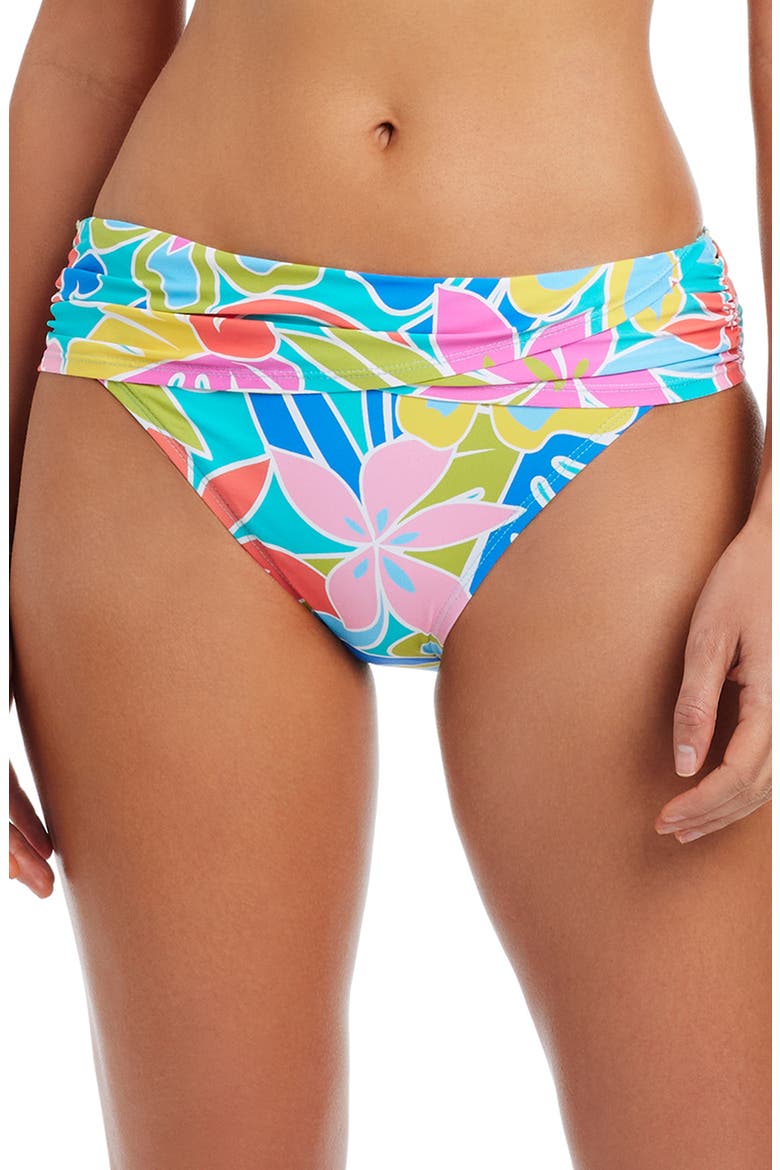 Sarong Hipster Bikini Bottoms, Main, color, AQUA FRESCA