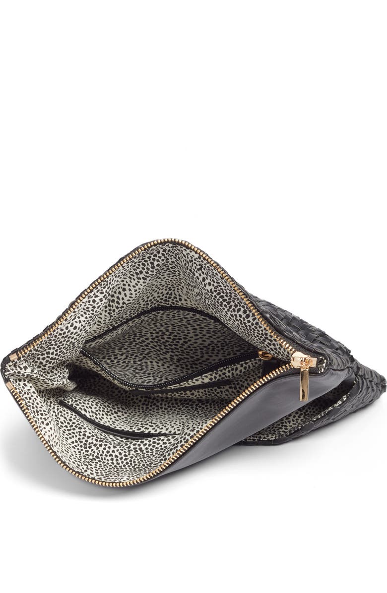 Sole Society Lisbeth Weave Foldover Clutch, Alternate, color,