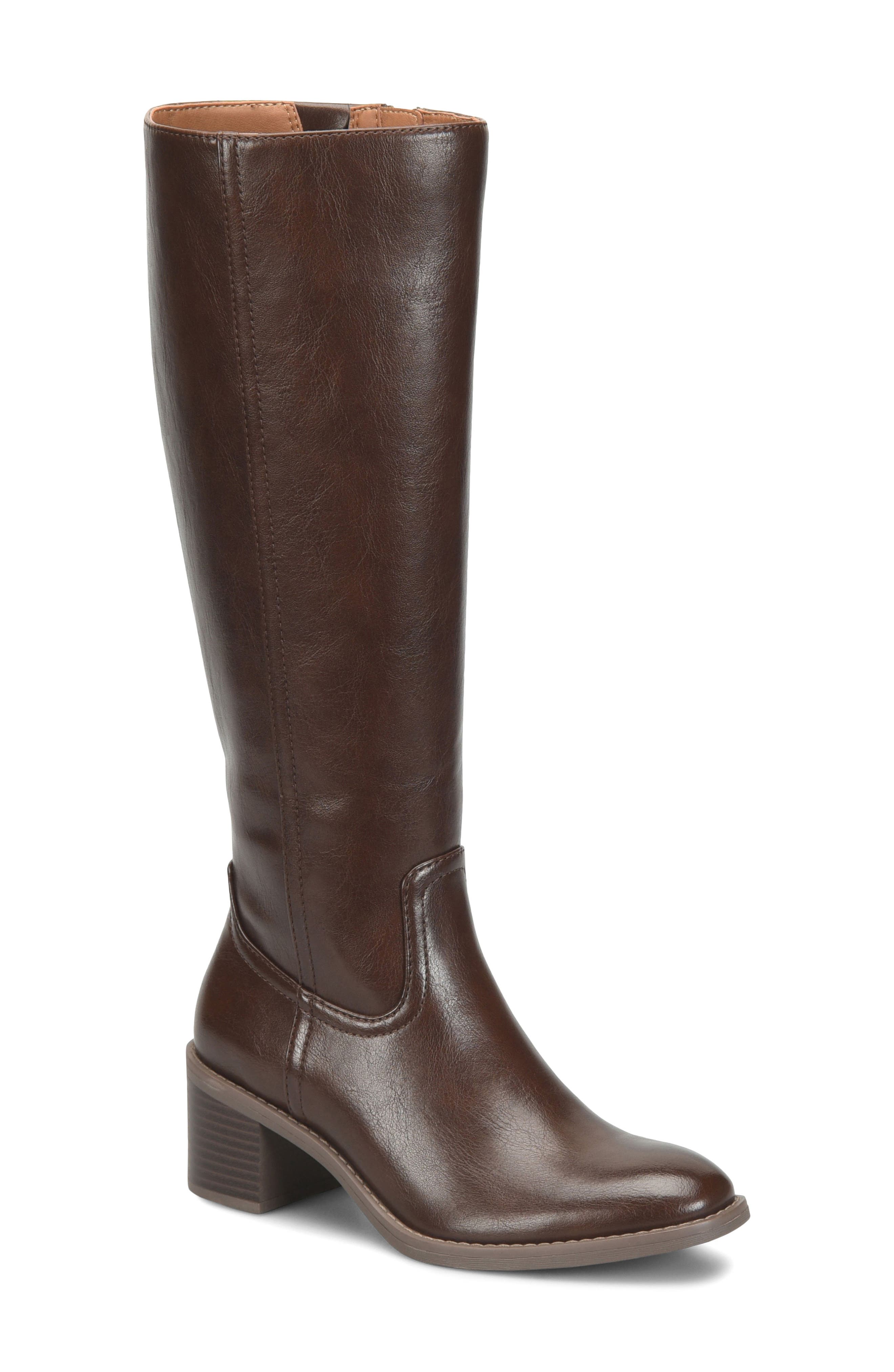 Heidi Knee High Faux Leather Boot