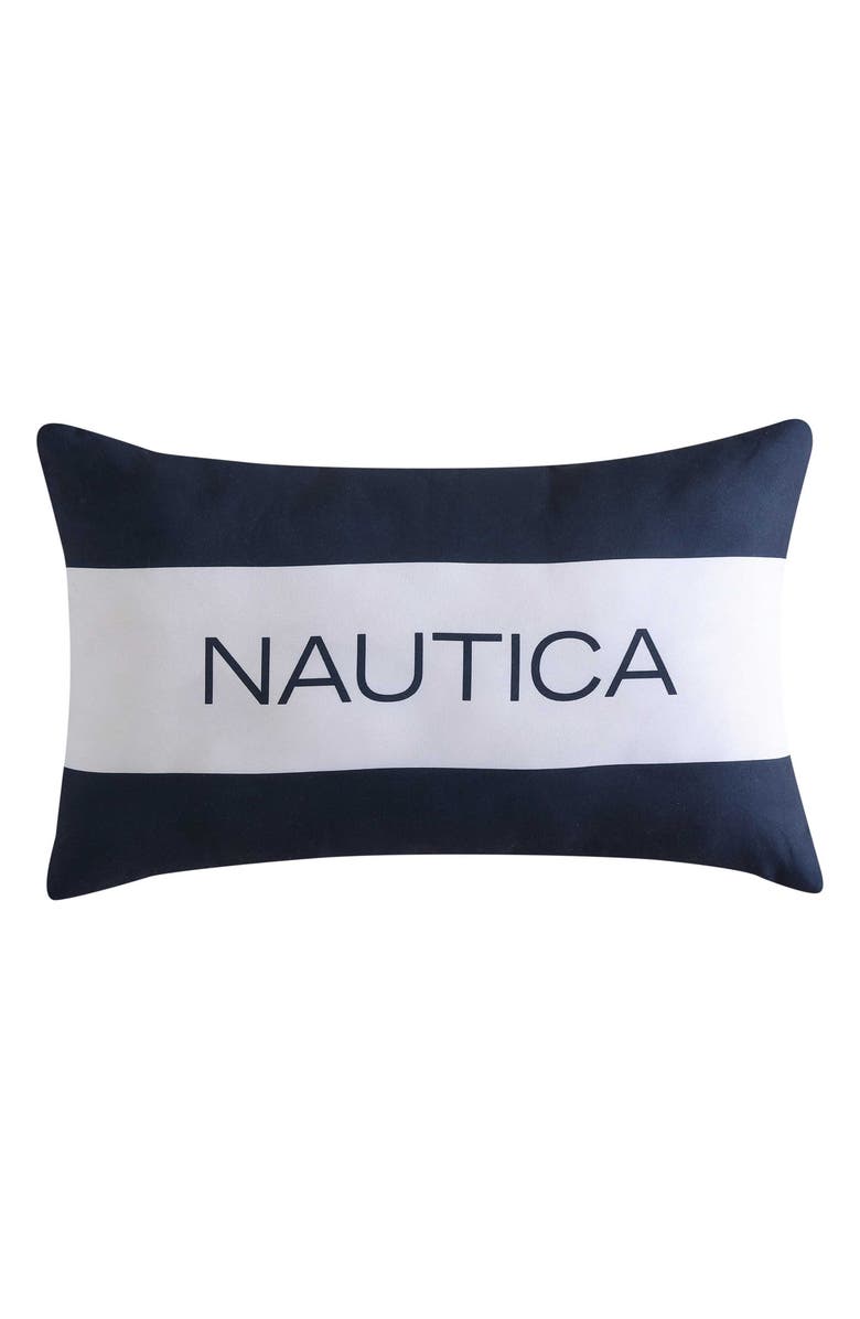 Nautica Colton Stripe Comforter Bonus Set, Alternate, color, Captains Blue