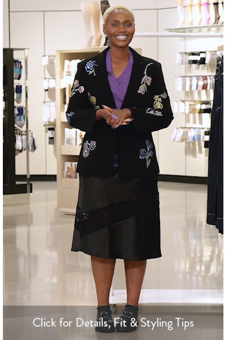 Floral Ribbons Diamante Crepe Jacket video