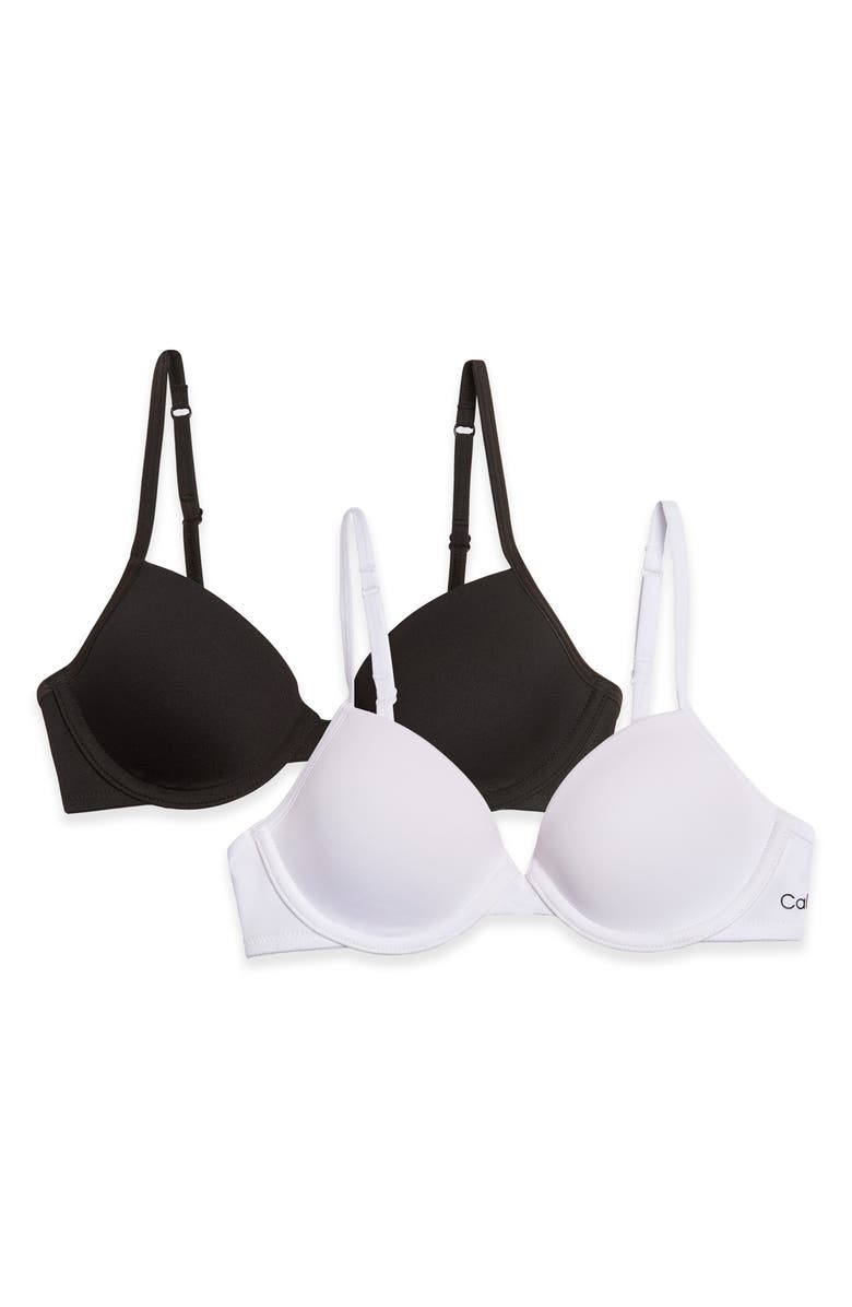 Calvin Klein Assorted 2-Pack Underwire T-Shirt Bra, Main, color, 