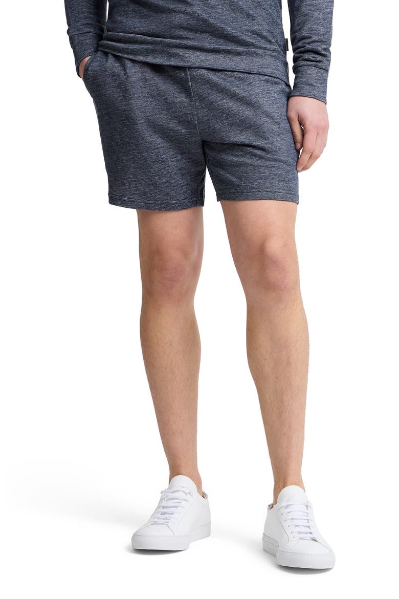 Linen Terry Shorts 6", Alternate, color, Washed Navy