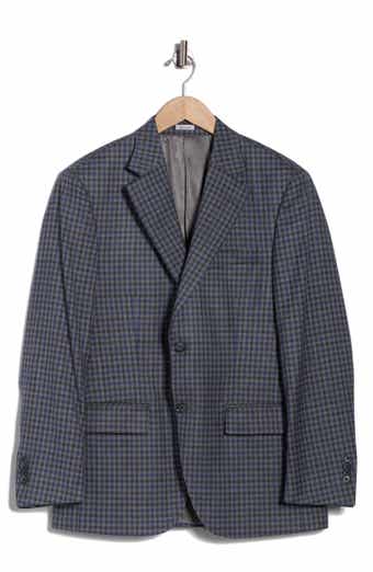 Peter Millar Flynn Classic Fit Check Wool Blend Sport Coat