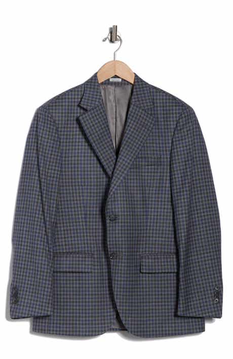 Peter Millar Flynn Classic Fit Check Wool Blend Sport Coat