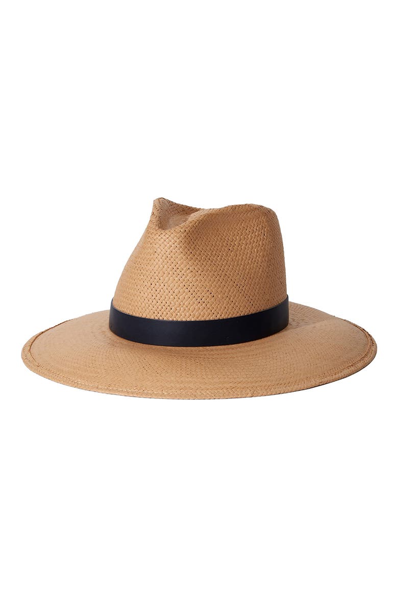 Leah Straw Fedora, Main, color, SAND