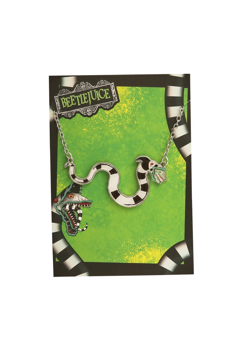 BEETLEJUICE Sandworm Pendant Necklace, 18"+3", Alternate, color, Multicolor
