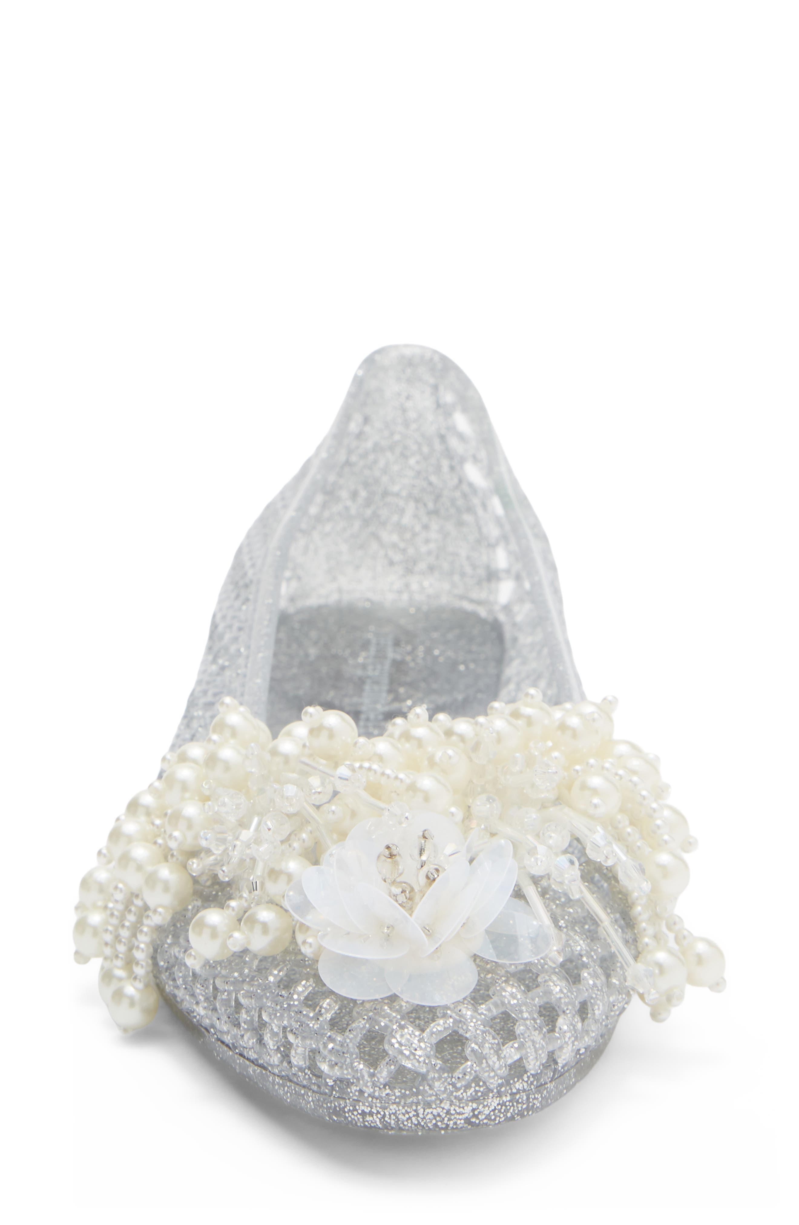 Jeffrey Campbell Wade-J Jelly Flat, Alternate, color, Silver Glitter Pearl