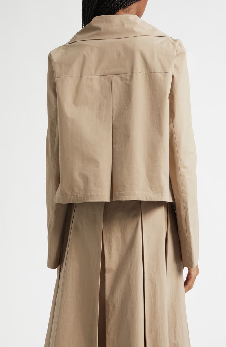 Emporio Armani Dune Crop Trench Coat, Alternate, color, Tan