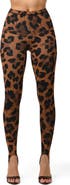 Naked Wardrobe Brush Storm Print Stirrup Leggings