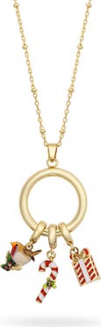 Bill Skinner Studio Christmas Charm Ring Necklace Set