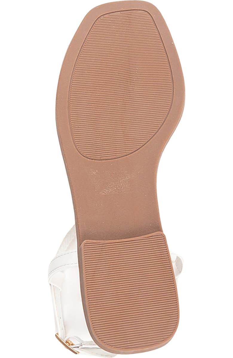 bebe Rhinestone T-Strap Sandal, Alternate, color,