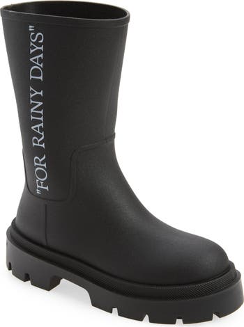 ロングブーツ OFF-WHITE Off ReBoot Rainy Ld44 Off-White Reboot Rainy Days Rain Boot (Women) | Nordstromrack