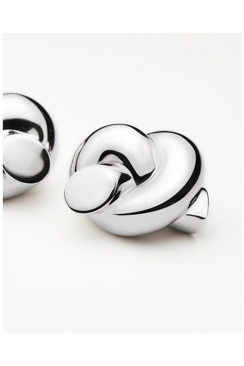 x Lucy Williams Oversize Knot Stud Earrings, Alternate, color, SILVER