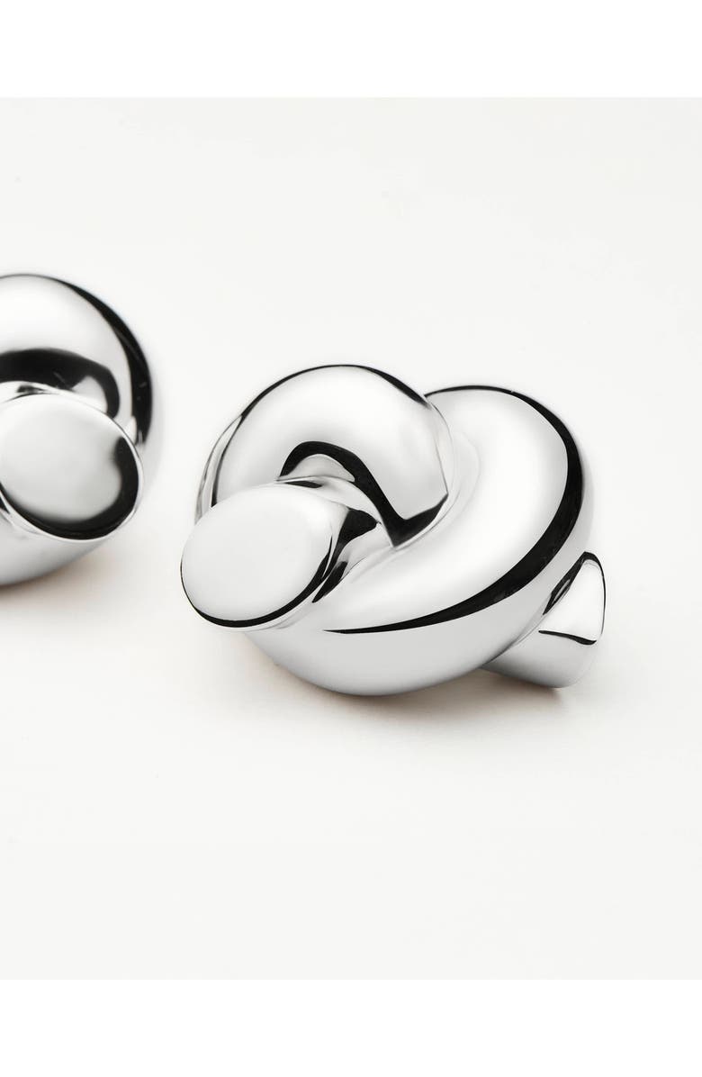 Missoma x Lucy Williams Oversize Knot Stud Earrings, Alternate, color, Silver