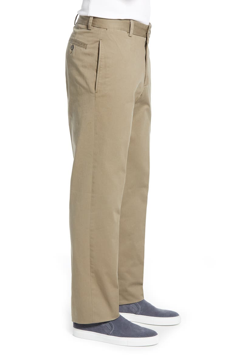 Charleston Khakis Flat Front Chino Pants, Alternate, color, OLIVE