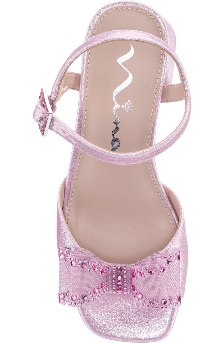 Nina Kids' Aiza Ankle Strap Platform Sandal, Alternate, color, Pink Shimmer