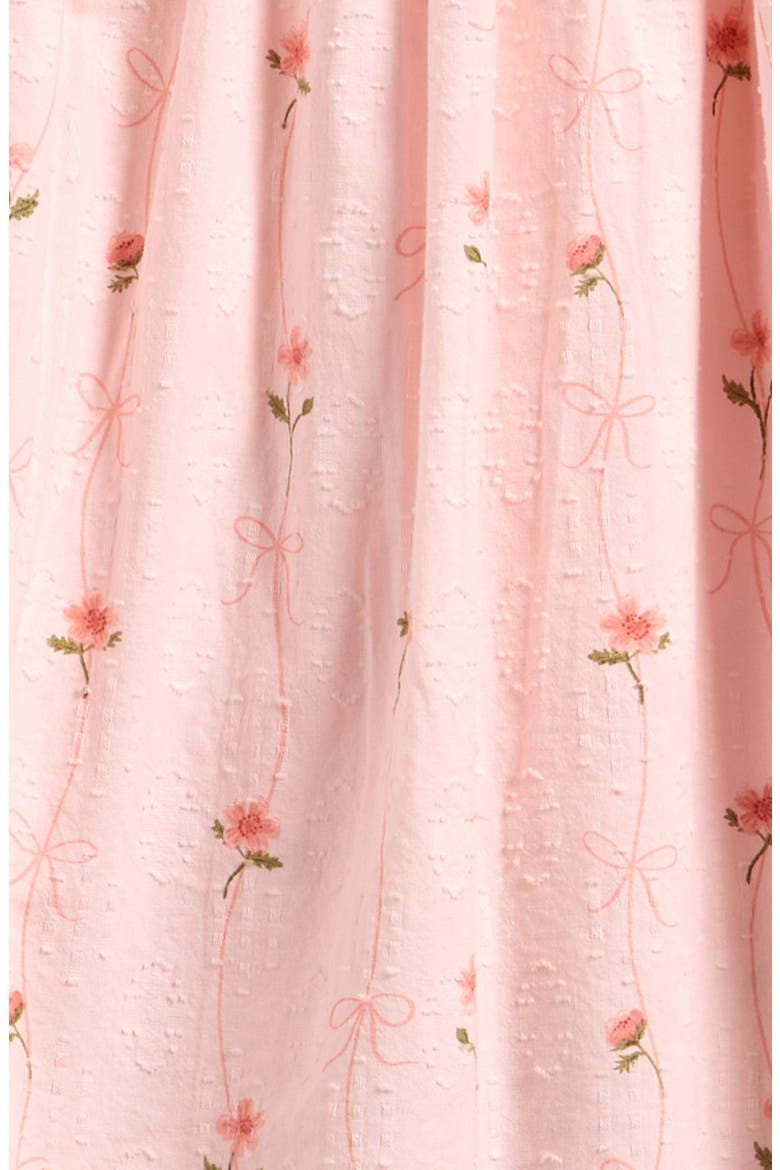 Kids' Floral Stripe Dress, Alternate, color, PINK