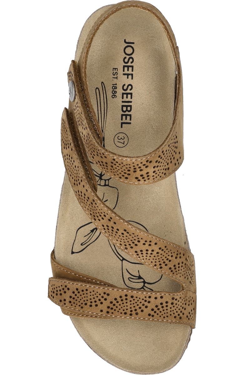 Josef Seibel Tonga 78 Ankle Strap Platform Wedge Sandal, Alternate, color, Nuss