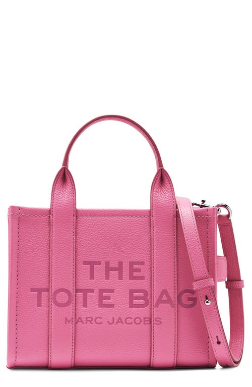 Marc Jacobs The Leather Small Tote Bag In Bow Pink